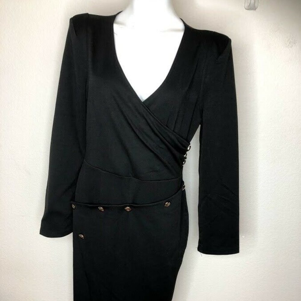 Women's Deep V Neck Casual Work Bodycon Dress